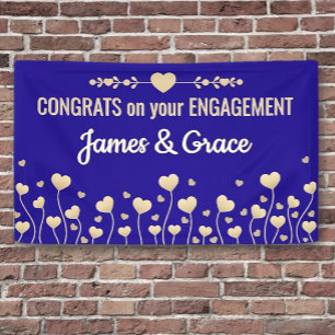 Hearts! Custom Engagement Congrats banner