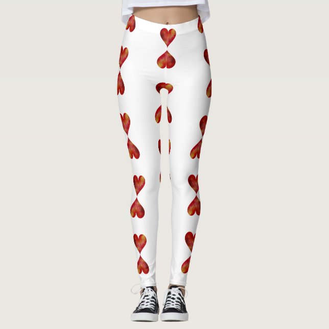 Hearts Custom Leggings (Front)