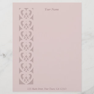 Hearts Cutout Letterhead