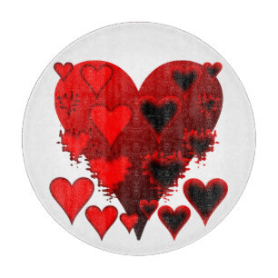 Hearts Cutting Board