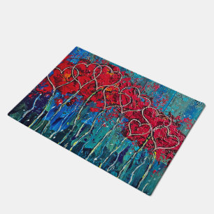 Hearts Door Mat