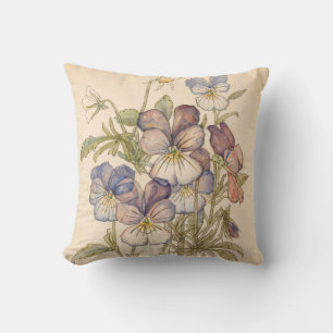 Heart's-Ease Walberswick by Charles Mackintosh Throw Pillow