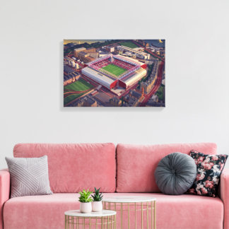 Hearts Edinburgh Football Stadium Canvas Print