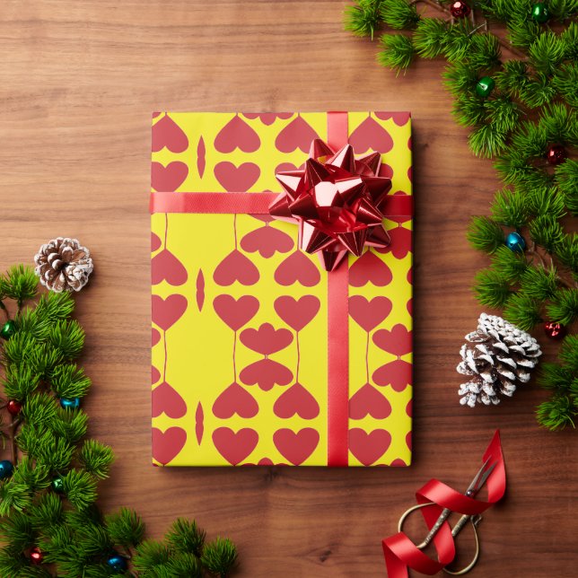 Hearts Entwine Wrapping Paper-Ventines Wrapping Paper (Holiday Gift)