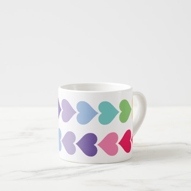 Hearts Espresso Cup (Front Right)