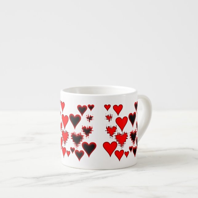 Hearts Espresso Cup (Front Right)