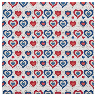 Hearts Fabric