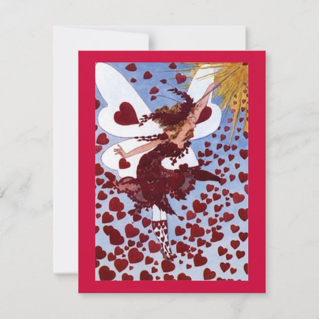Hearts Fairy Invitation (Front)