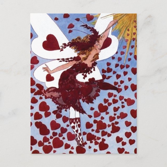 Hearts Fairy Postcard (Front)
