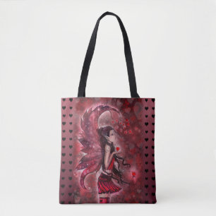 Hearts Fantasy Fairy Art by Molly Harrison Tote Bag