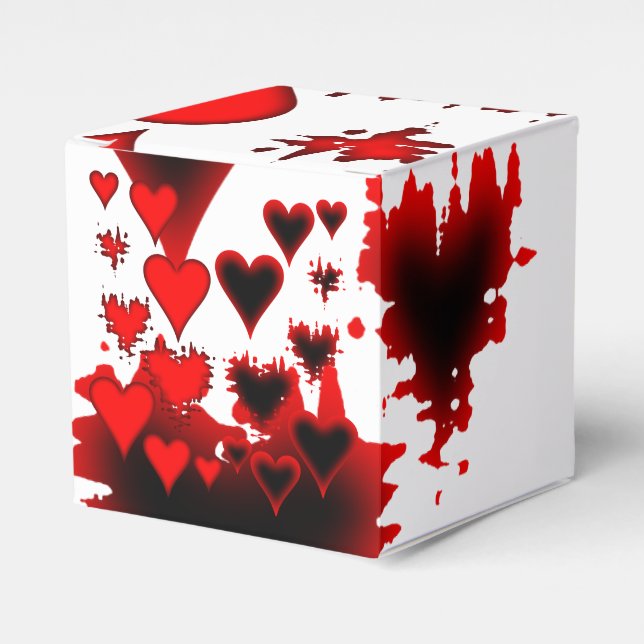 Hearts Favor Box (Front Side)