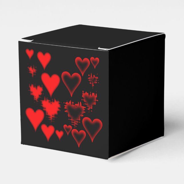 Hearts Favor Box (Front Side)
