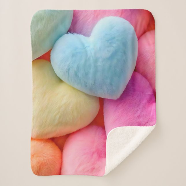  Hearts Fleece Blanket (Front)