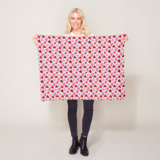 Hearts Fleece Blanket