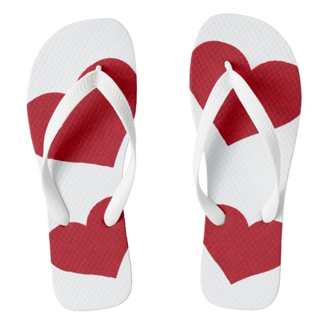 "Hearts" Flip flops (Footbed)
