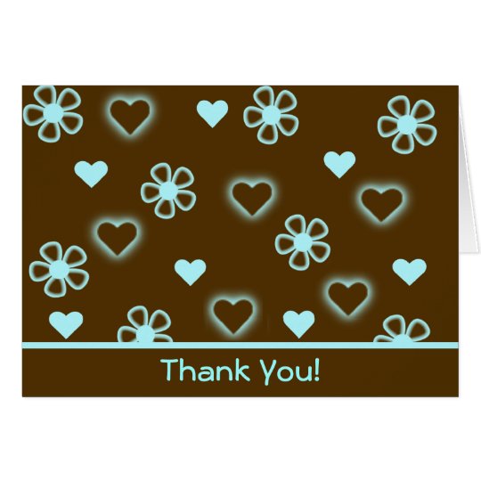 Hearts & Flowers Thank You! Card