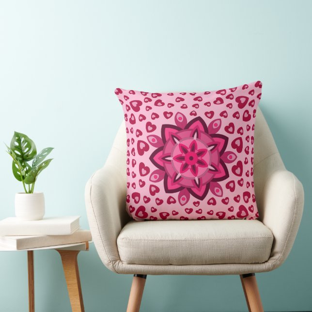 HEARTS FOR GIRLFRIEND, BOYFRIEND, HUSBAND, WIFE,   THROW PILLOW (Chair)