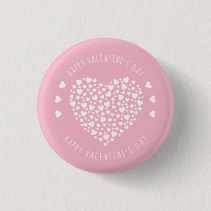 Hearts Full of Hearts Valentine's Day 1 Inch Round Button