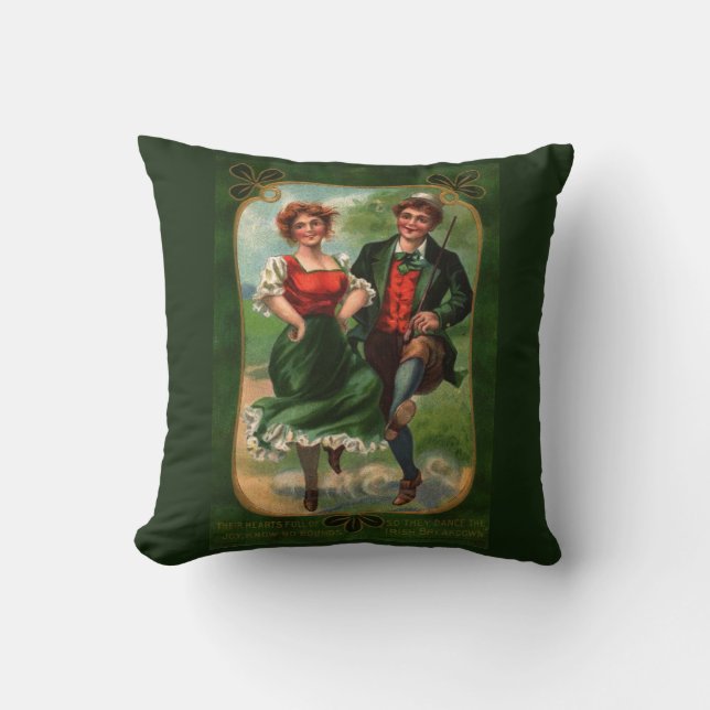 Hearts Full of Joy - Irish Dancing Pillow (Front)
