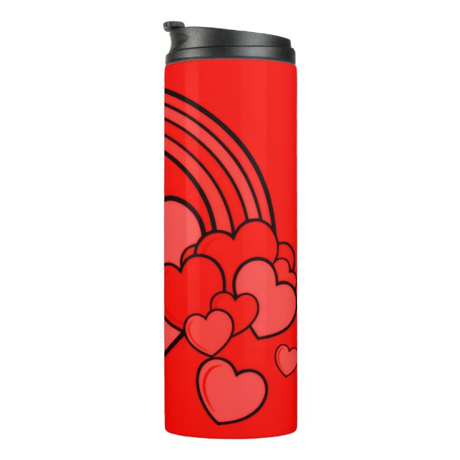 'Hearts' Galore' Tumbler  (Rotated Right)