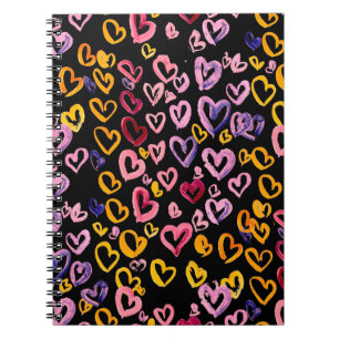 Hearts Galore: Watercolor Seamless Pattern Notebook