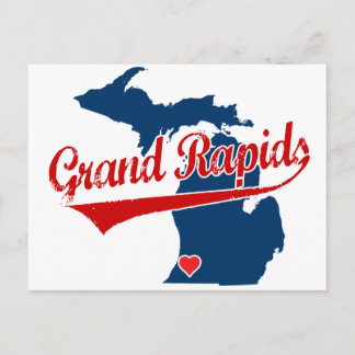 Hearts Grand Rapids Michigan Postcard