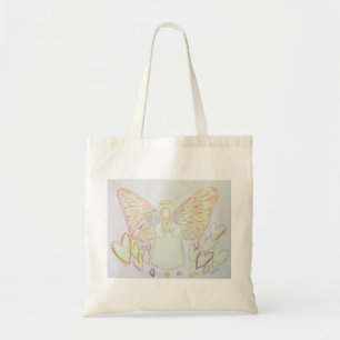 Hearts Guardian Angel Art Tote Bag