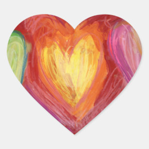 Hearts & Hands Love Diversity Art Decal Stickers