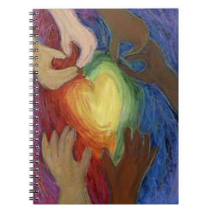 Hearts & Hands Love Diversity Art Notebook Journal