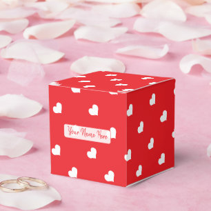 Hearts Happy Valentine’s Day Modern Love Pattern Favor Box