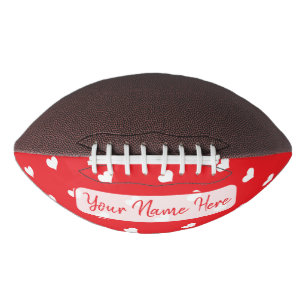 Hearts Happy Valentine’s Day Modern Love Pattern Football