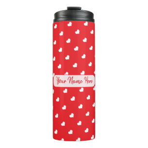 Hearts Happy Valentine’s Day Modern Love Pattern Thermal Tumbler