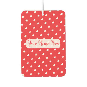 Hearts Happy Valentine's Day Modern Love Pattern Air Freshener
