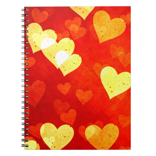Hearts, hearts, hearts notebook (Front)