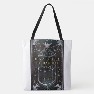 Hearts Held by Barbed Wire Tote Bag