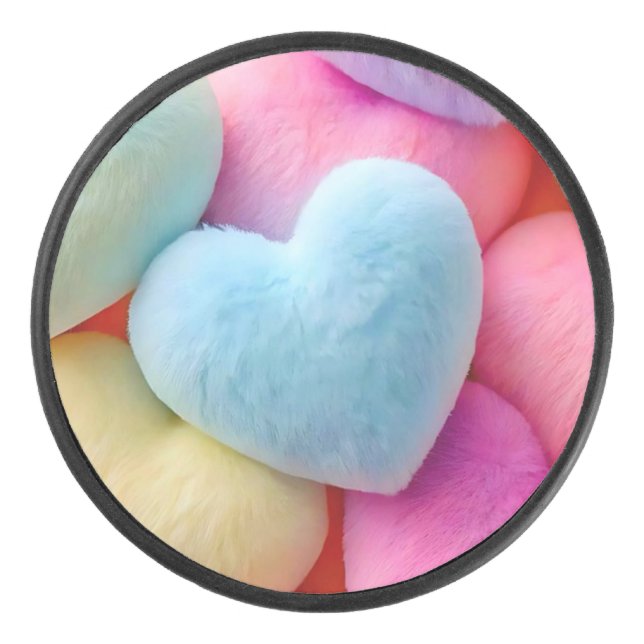 Hearts Hockey Puck (Front)