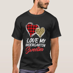 Hearts I Love My Kindergarten Sweeties Valentine T T-Shirt