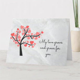 HEARTS IN A TREE CARD