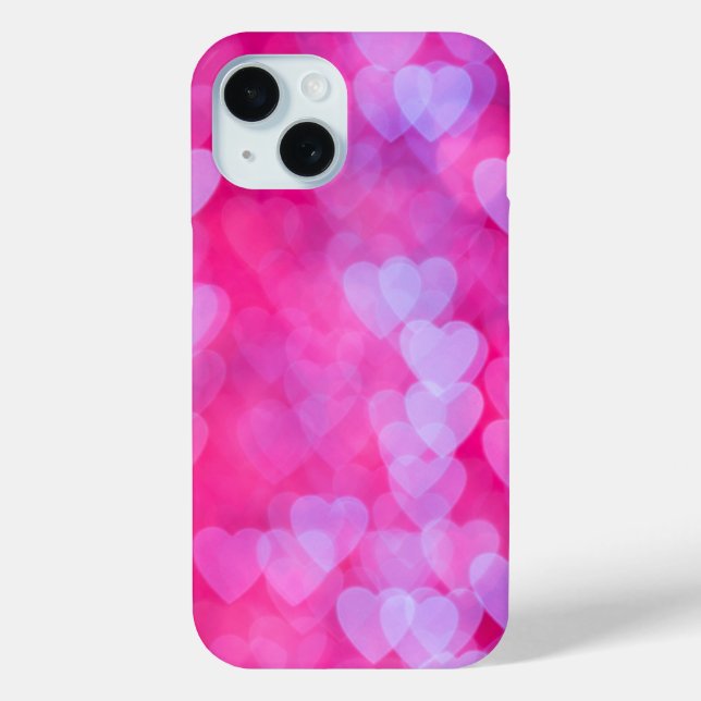 Hearts in Pink & Lavender Case-Mate iPhone Case (Back)