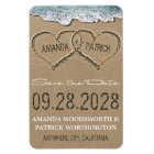 Hearts in the Sand Beach Save the Date Magnets