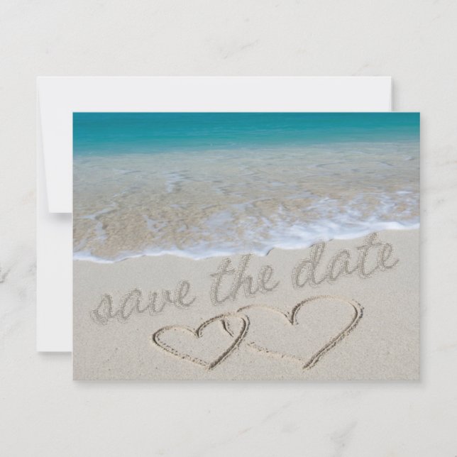Hearts in the Sand "Save the Date" Save The Date (Front)