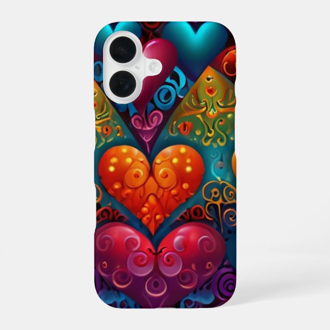 HEARTS iPhone 16 CASE (Back)