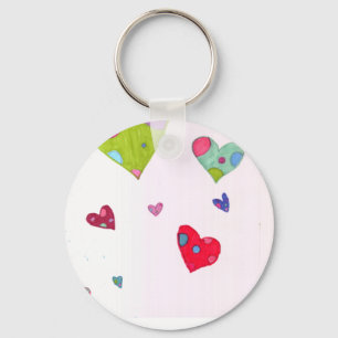 Hearts Keychain