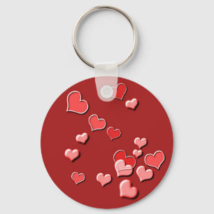 hearts keychain