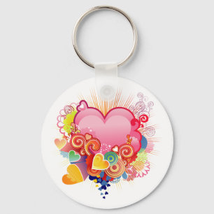 Hearts Keychain