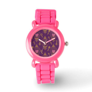 Hearts-keys-pattern Watch
