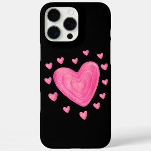 Hearts Kids School Valentines Day Girls Boys iPhone 16 Pro Max Case