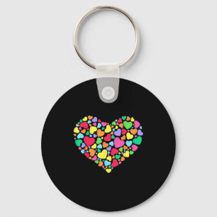 Hearts Kids School Valentines Day Girls Boys  Keychain