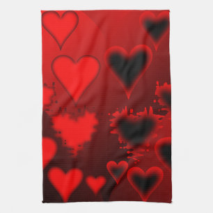Hearts Kitchen Towel