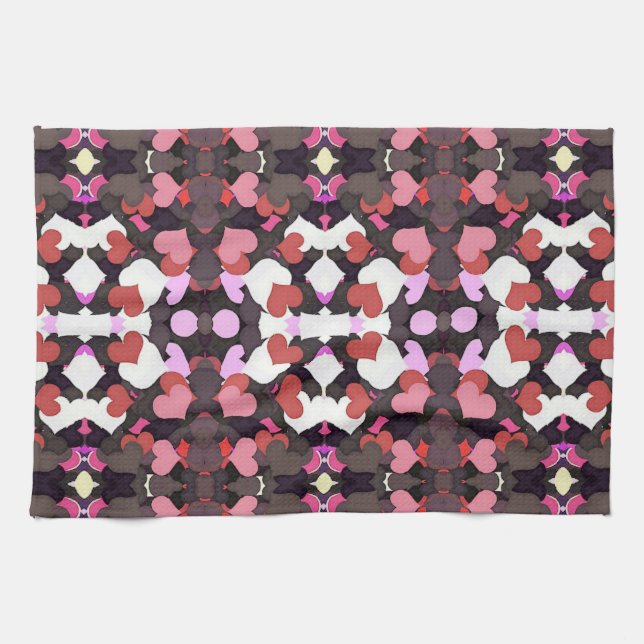 HEARTS  KITCHEN TOWEL (Horizontal)